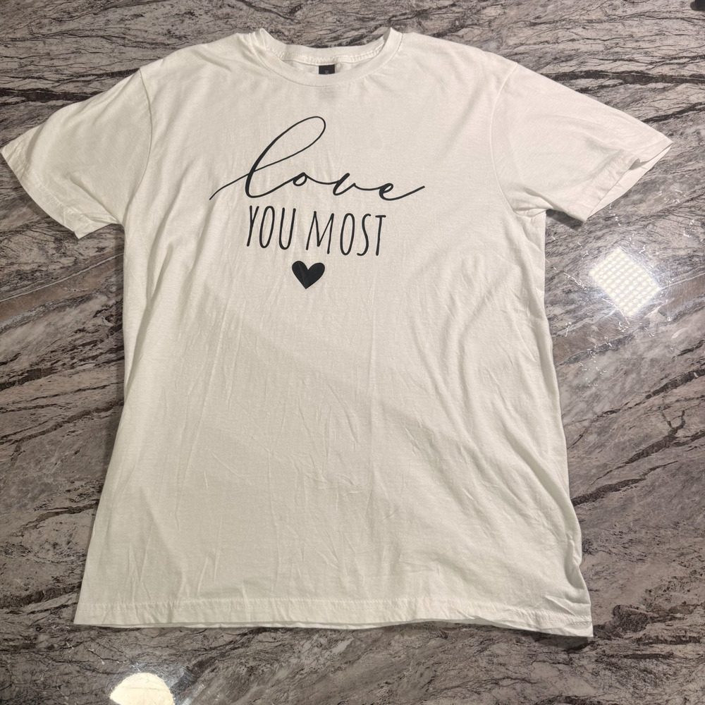 Men's T-Shirt Short Sleeve Tee - WHITE - MEDIUM